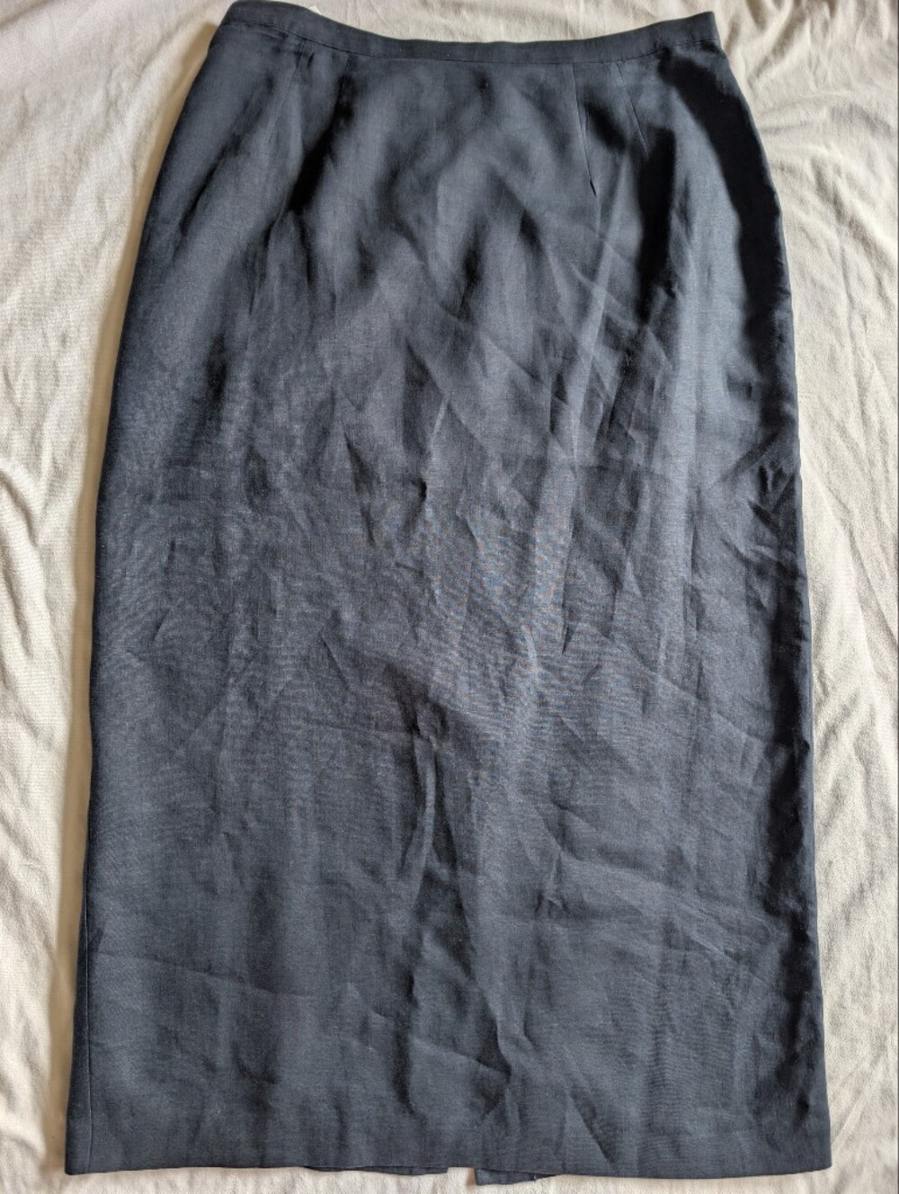 Vintage Laura Ashley 100% Linen Midi Skirt Vintage size 14